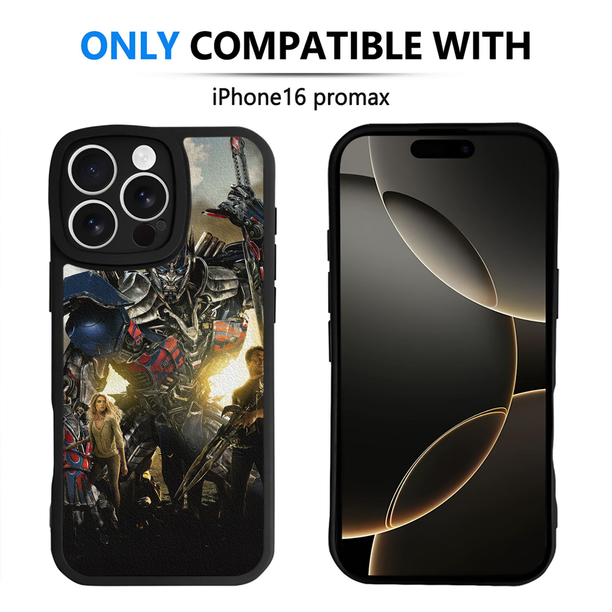 （画像用） Transformers トランスフォーマー 【iPhone 16シリーズ対応】シリコンスマホケース（レザー調） 材質：シリコン